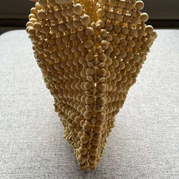 Beaded Yellow Tote Bag (Aranaz) - Picture 6 of 7